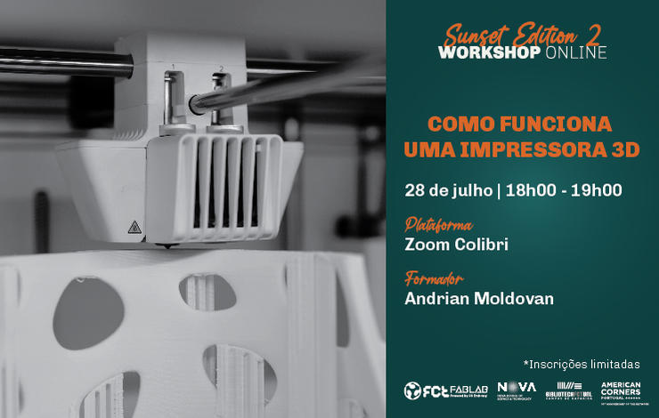 Workshop Como funciona uma impressora 3D? | Online