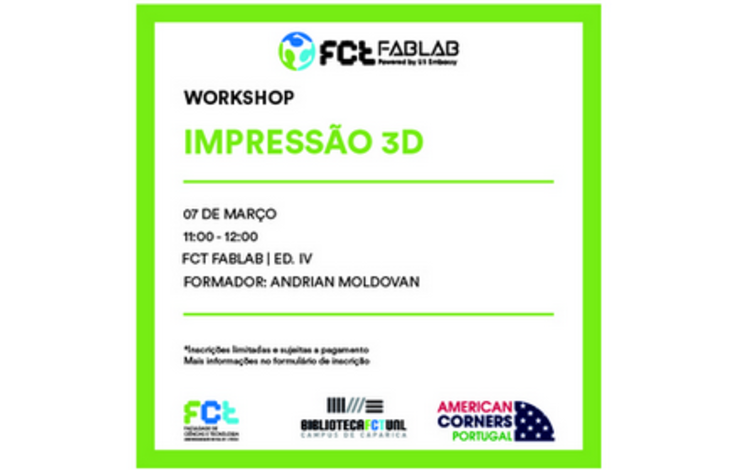 Workshop |  Impressão 3D 07 de março