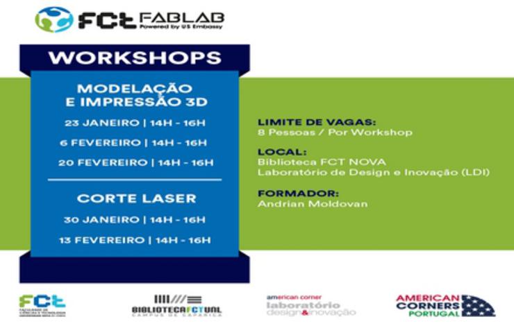 Workshops | Modelação e Impressão 3D | Corte Lazer