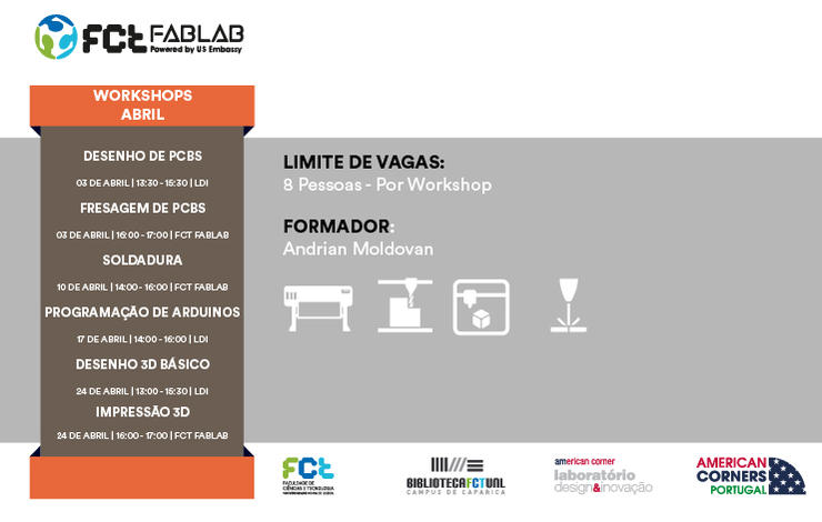 Workshops FCT Fablab Abril